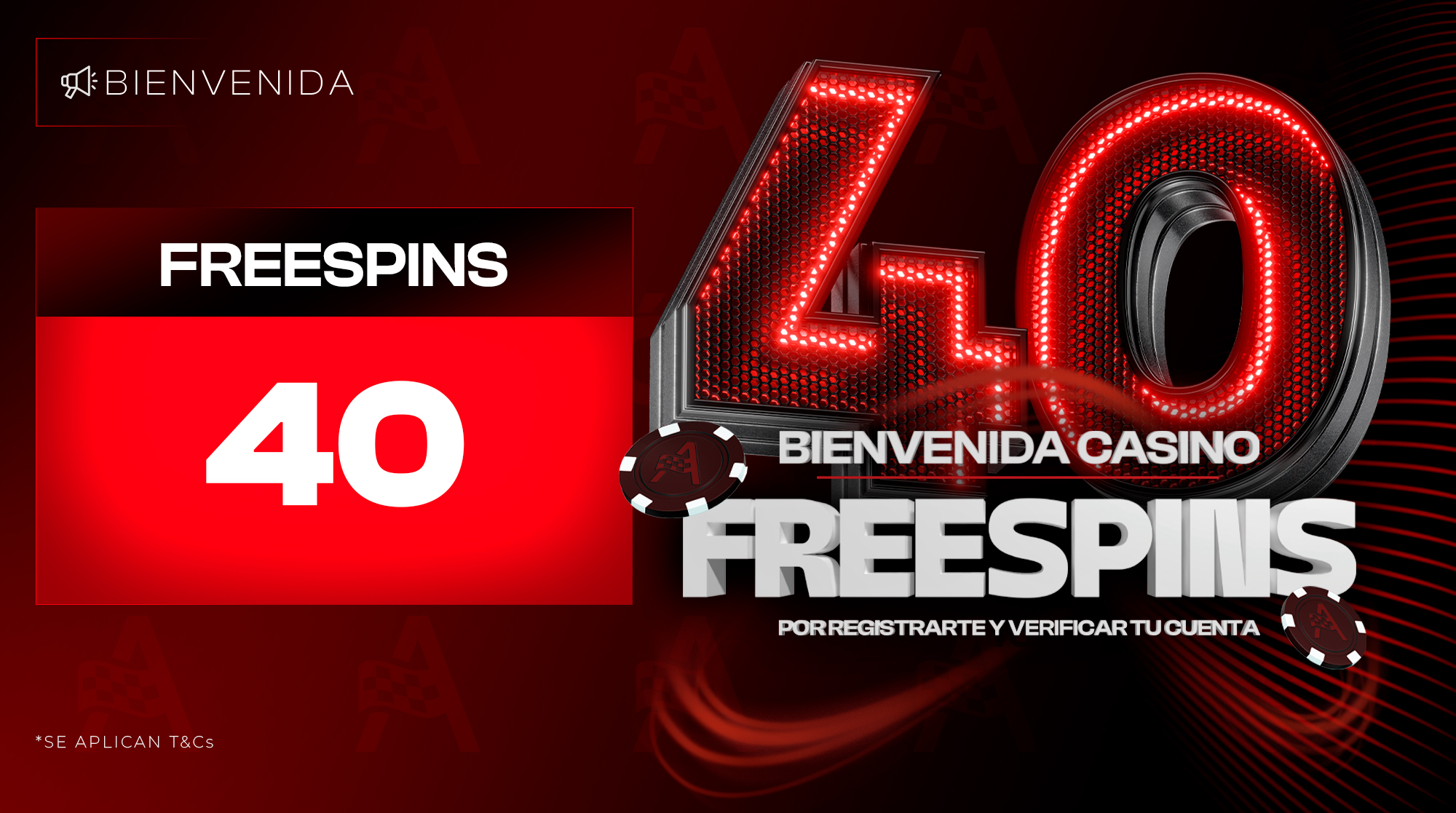 BIENVENIDA CASINO 40 FREESPINS