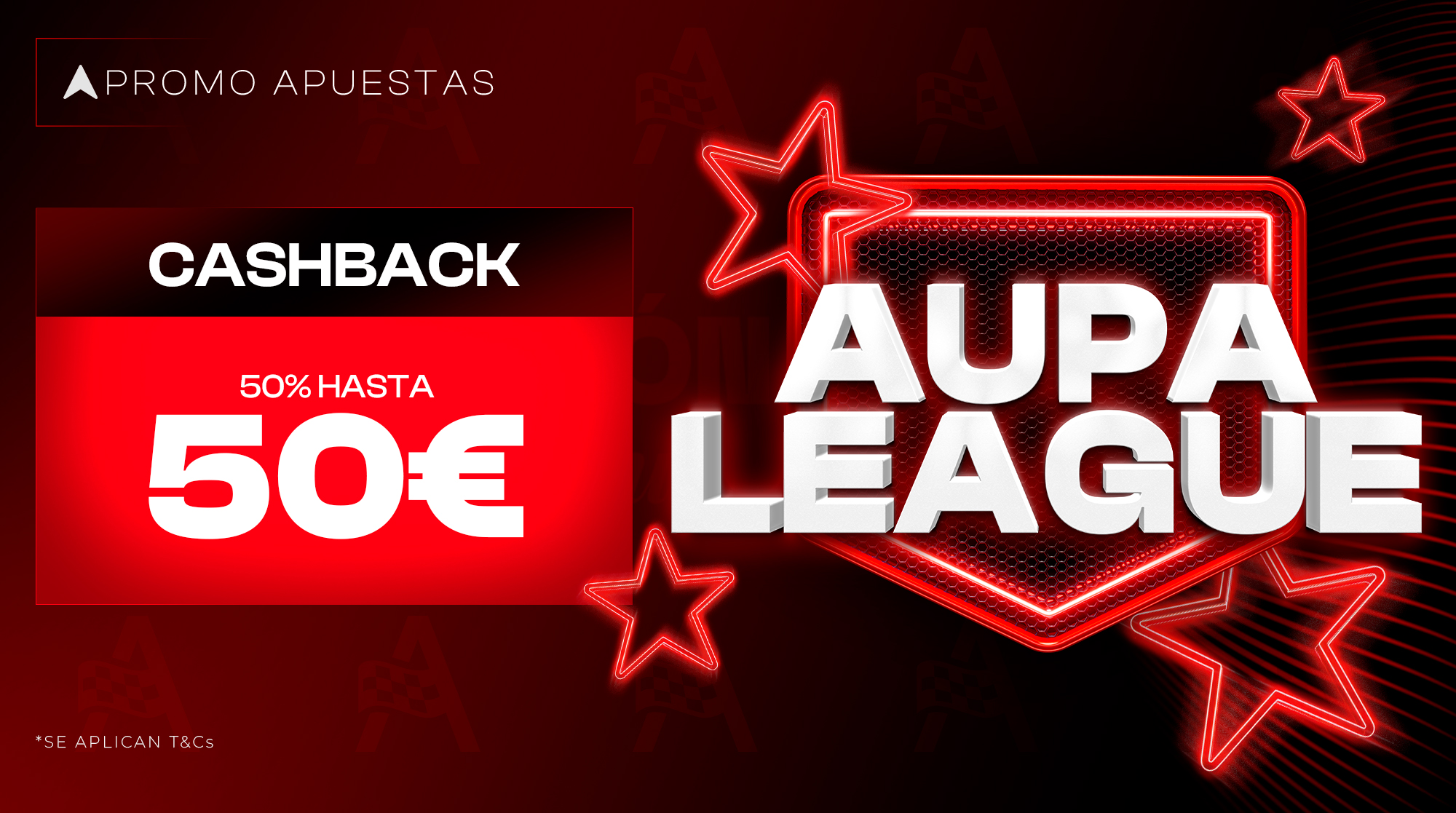 AUPALEAGUE, hasta 50&euro; de Cashback
