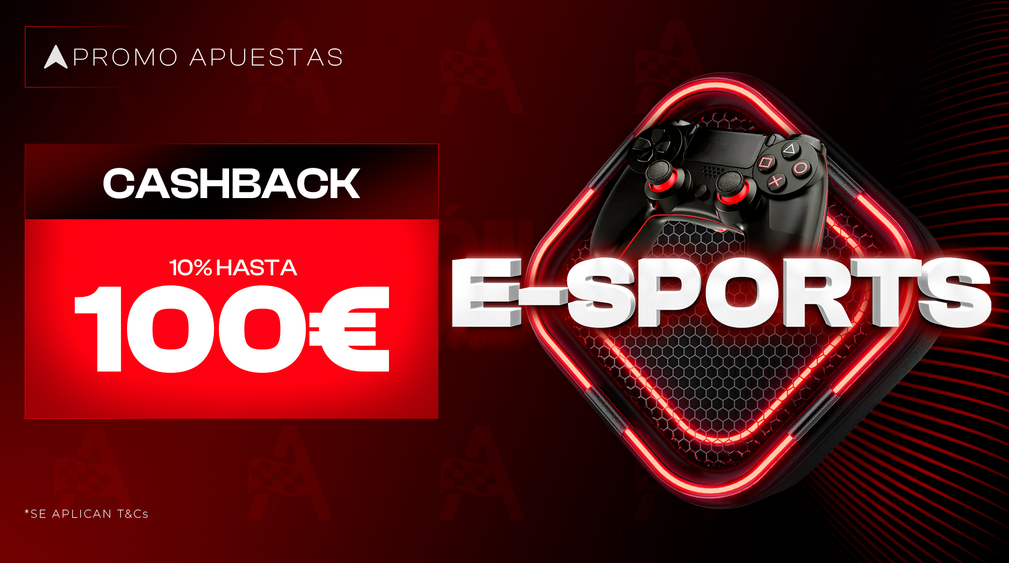 CASHBACK E-SPORTS HASTA 100&euro;