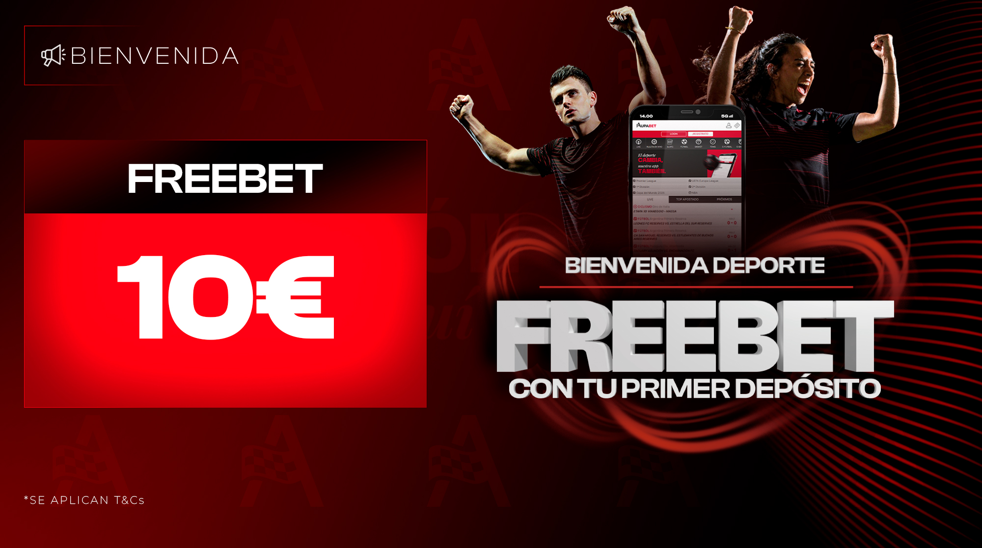 BIENVENIDA DEPORTE APUESTAS FREEBET CON TU PRIMER DEP&Oacute;SITO