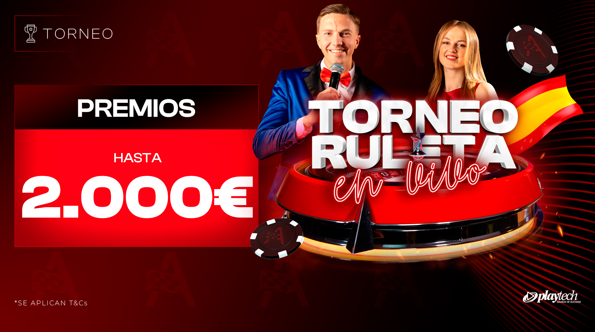 TORNEO RULETA LIVE, HASTA 2000&euro; EN PREMIOS