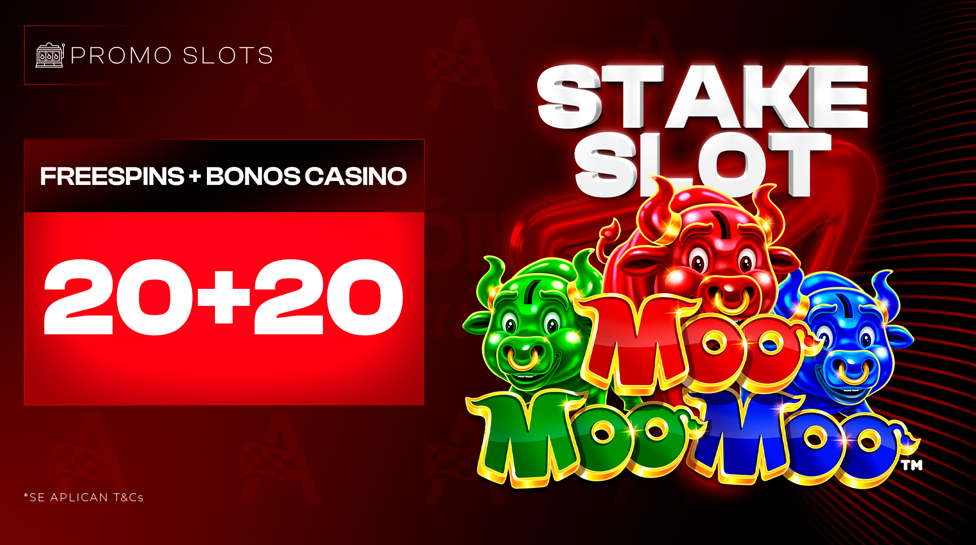 Stake Slot 20 freespins + 20 bonos casino